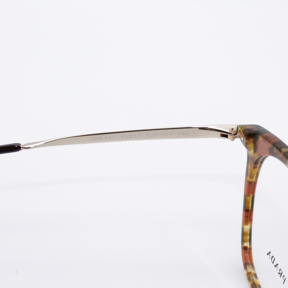 Prada Eyeglasses VPR11T 53.17 KJN-101 140 Stripped - Picture 6 of 7